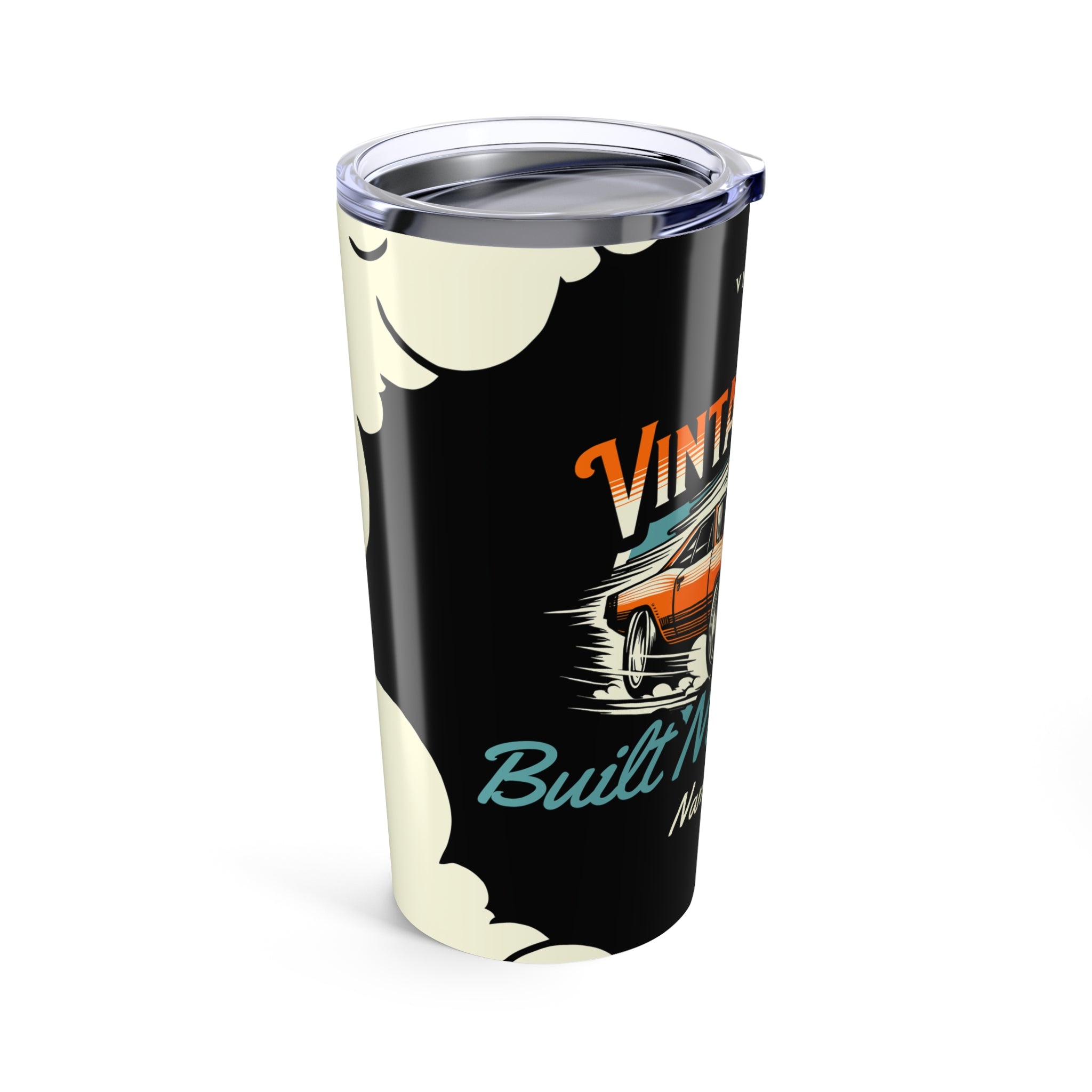 Vintage Rides 20oz Insulated Travel Tumbler — Personalized Retro Car Cup