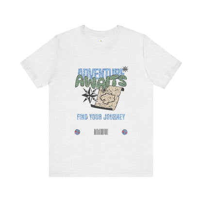 Adventure Awaits Graphic Tee - Casual Unisex Shirt for Travelers