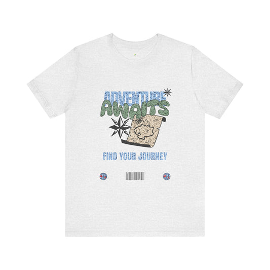 Adventure Awaits Graphic Tee - Casual Unisex Shirt for Travelers