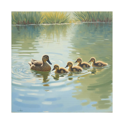 Canvas Wall Art - Duck Family