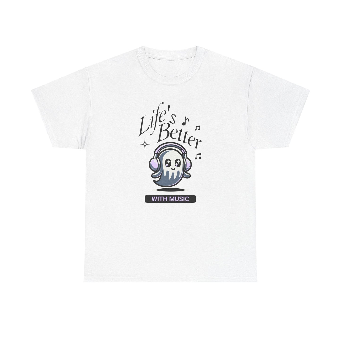 Music Lover Tee - Life is Better with Music