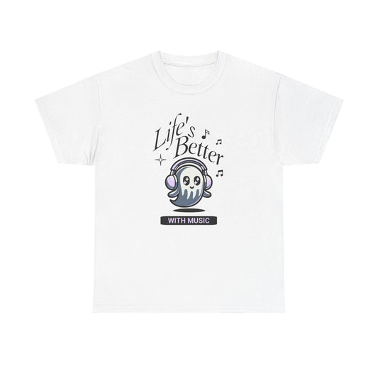 Music Lover Tee - Life is Better with Music