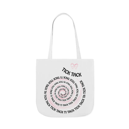 Tick Tack Canvas Tote Bag