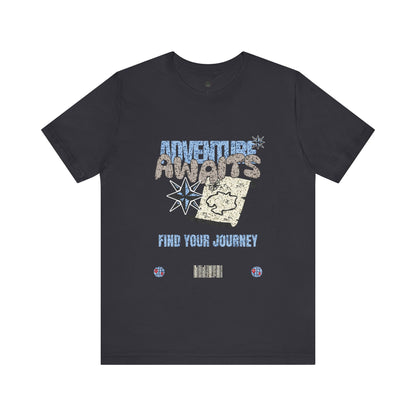 Adventure Awaits Graphic Tee - Casual Unisex Shirt for Travelers