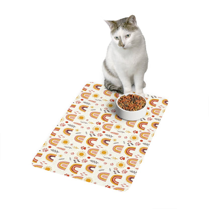 Pet Food Mat Rainbow
