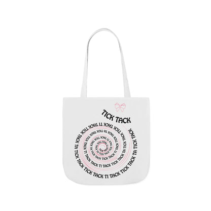 Tick Tack Canvas Tote Bag