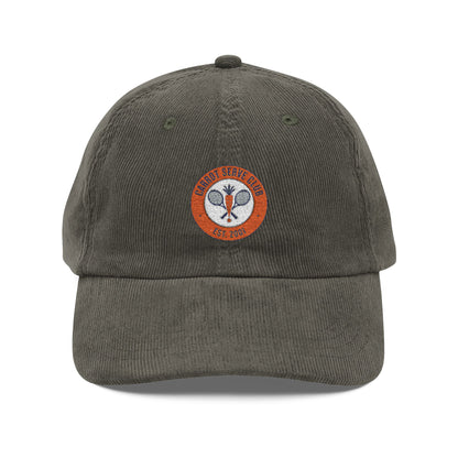 Embroidered Corduroy Cap