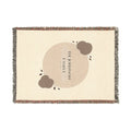 Personalized Family Woven Blanket  Custom Name Cozy Throw