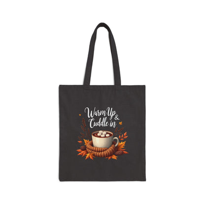 Cotton Canvas Tote Bag - Warm and Cuddly Design