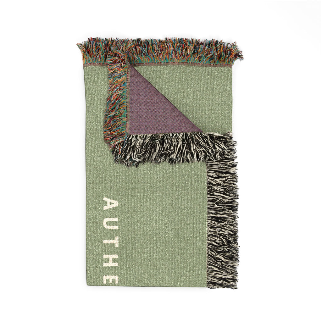 40 Years Woven Blanket - Anniversary Throw Blanket with ‘Authentic 40 Years’ Design