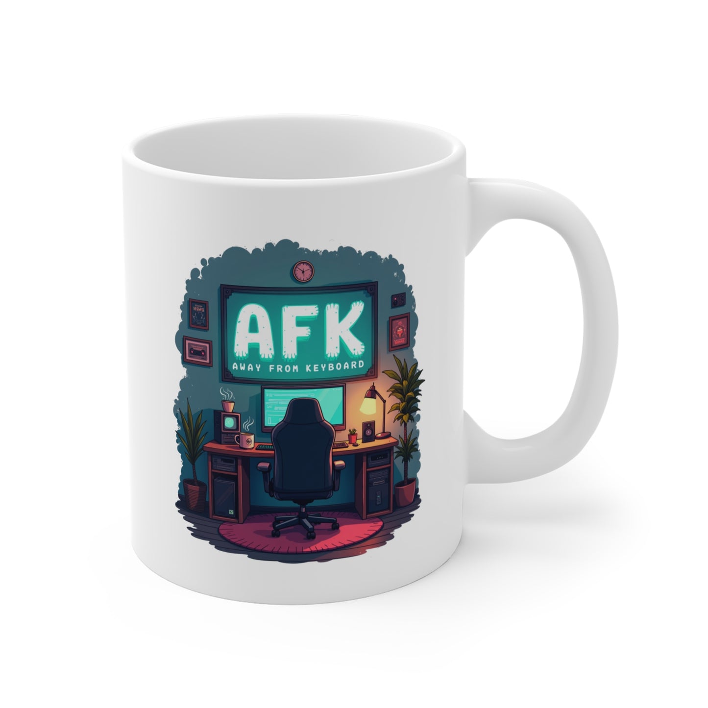 Mug 11oz 'Away from keyboard' Funny Coffee Cup