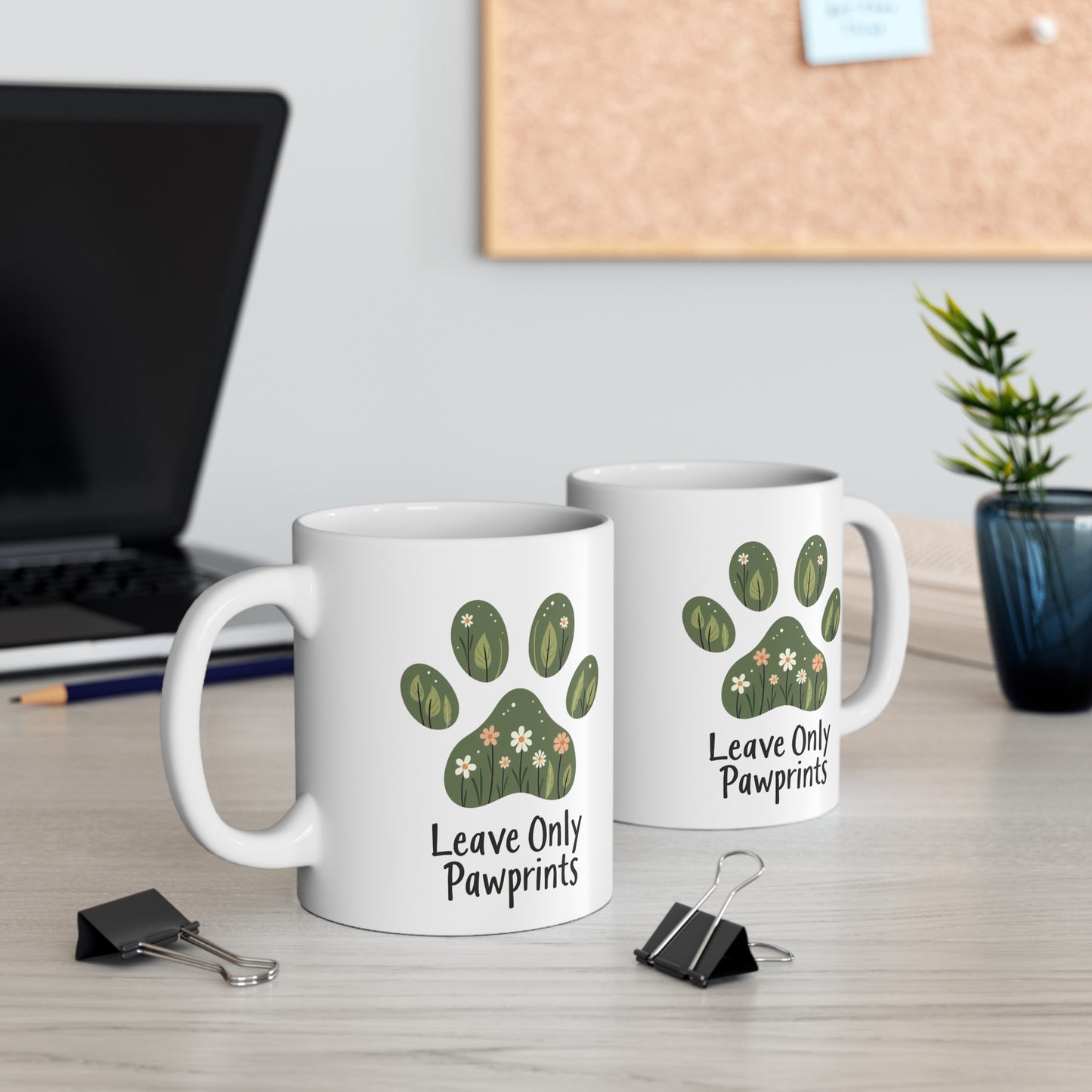 Mug 11oz - Leave Only Pawprints Pet Lover Gift