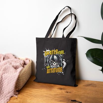 Tote Bag - Skater Girl Design