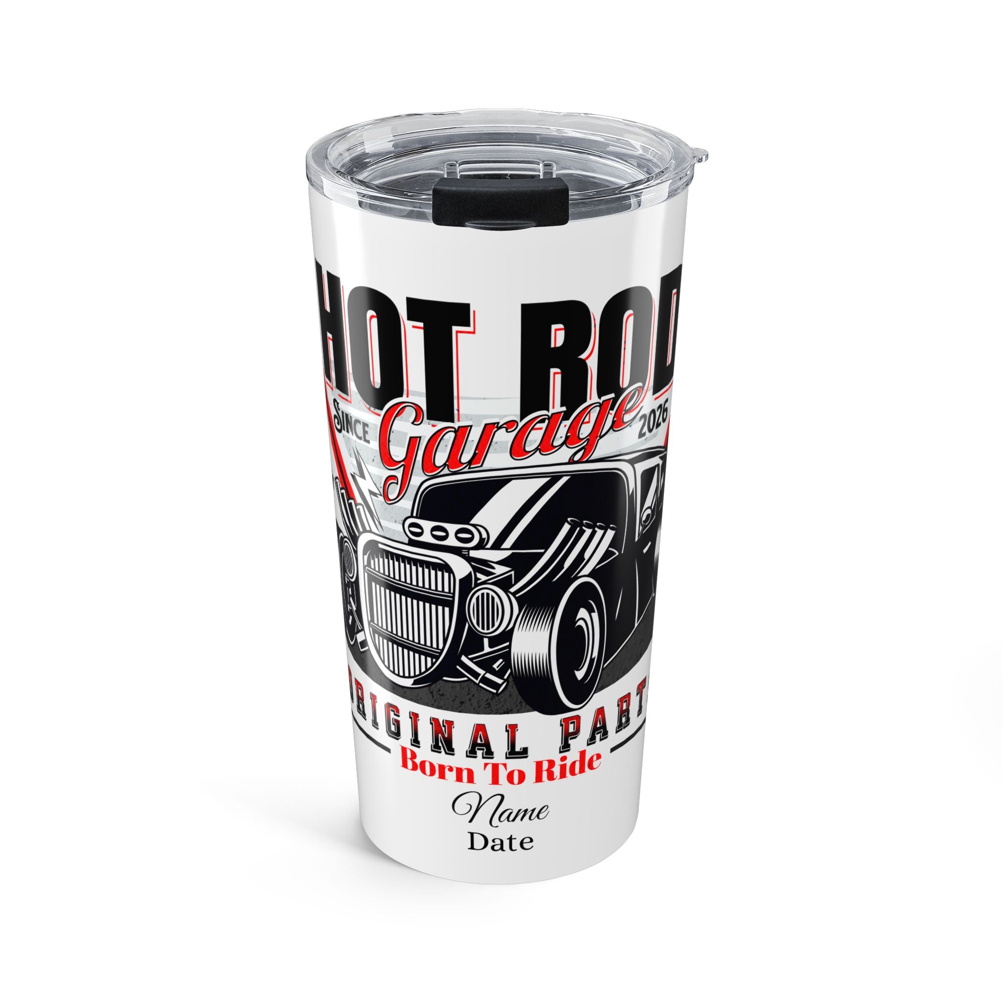 Hot Rod 20oz Tumbler - Retro Muscle Car Travel Cup