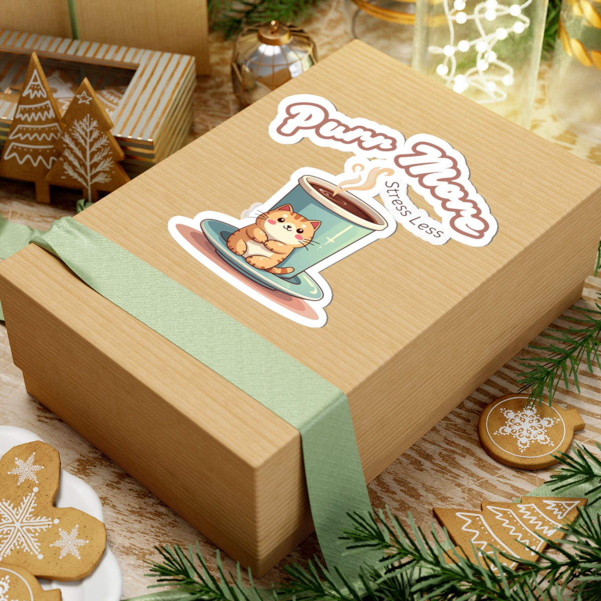 Stickers for Coffee and Cats Lovers