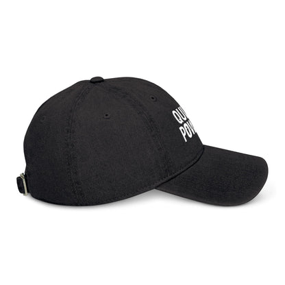 Embroidered Denim Hat for Tennis Lovers