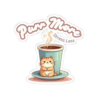 Stickers for Coffee and Cats Lovers