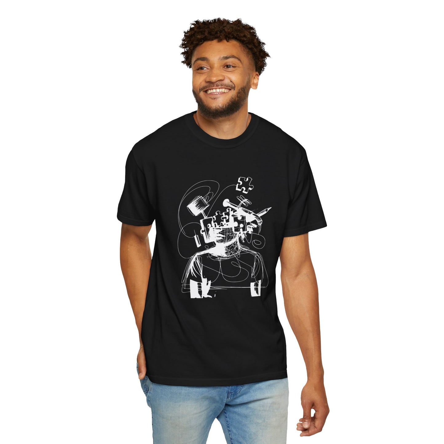 Lost Puzzle T-Shirt — Vintage Puzzle Piece Graphic Tee