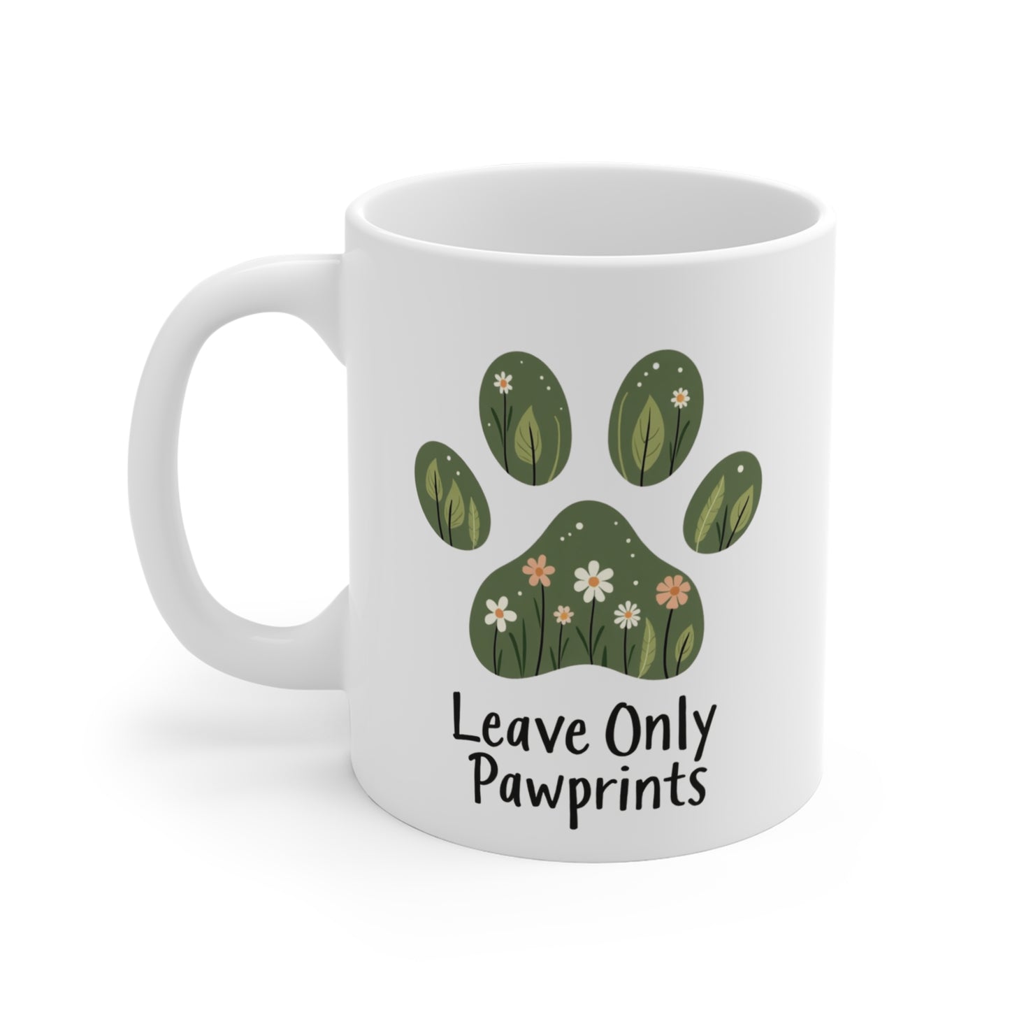 Mug 11oz - Leave Only Pawprints Pet Lover Gift