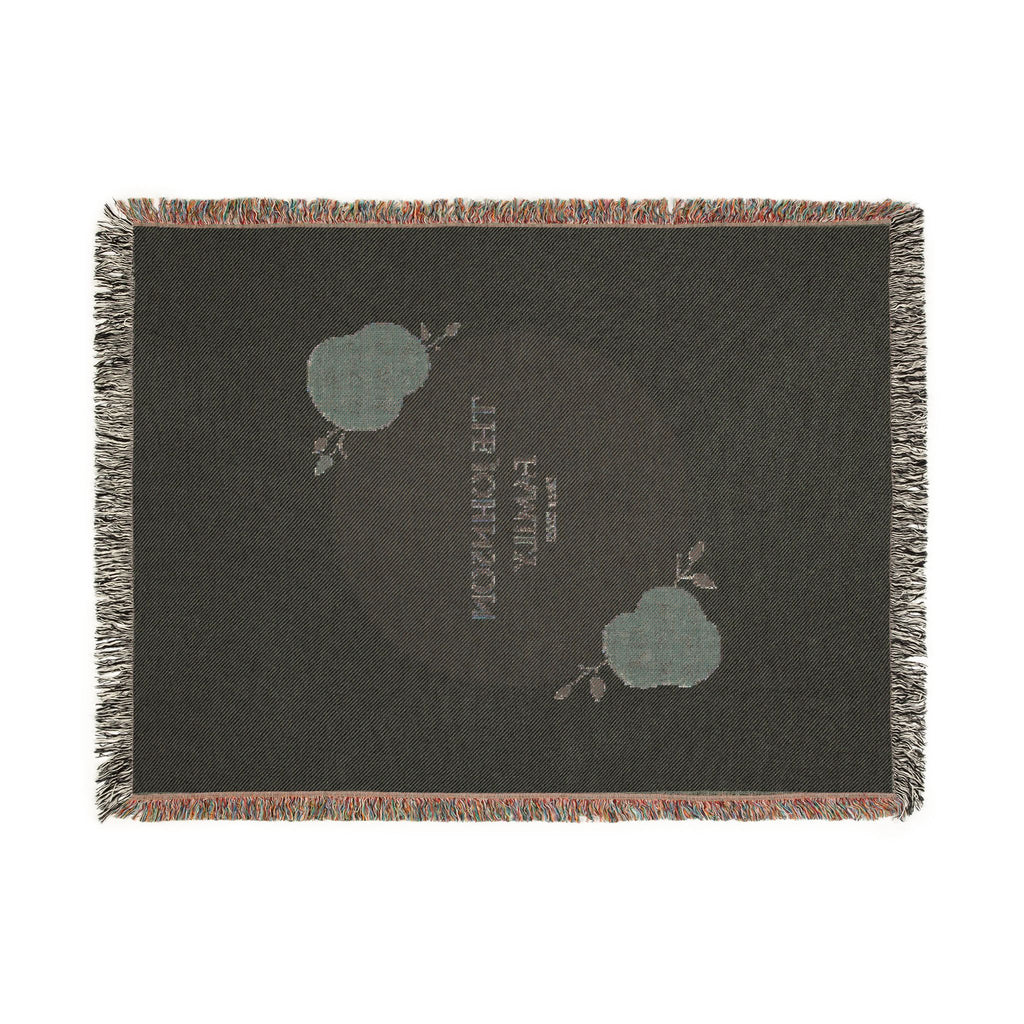 Personalized Family Woven Blanket  Custom Name Cozy Throw