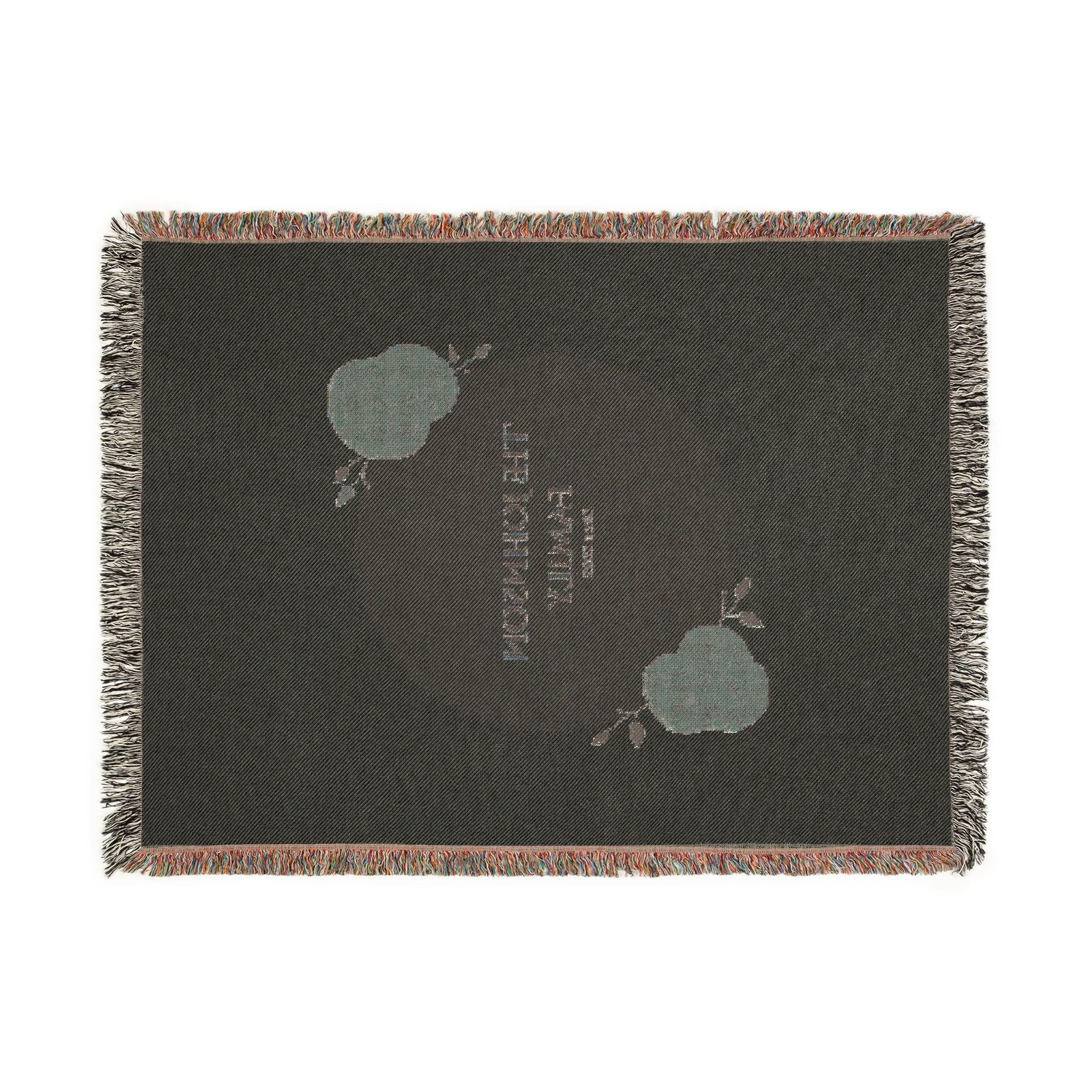 Personalized Family Woven Blanket  Custom Name Cozy Throw