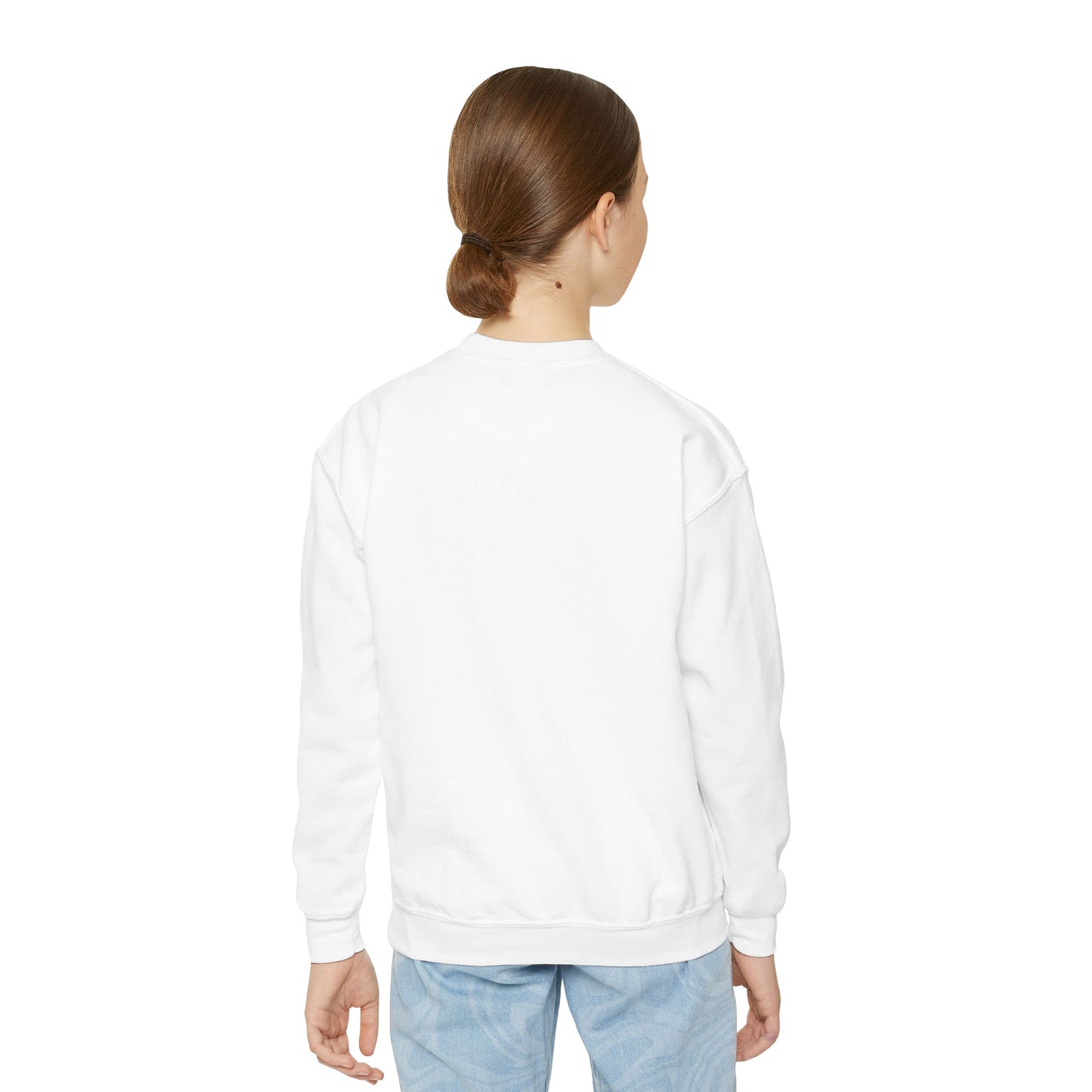 Skater Girl Attitude Youth Crewneck Sweatshirt