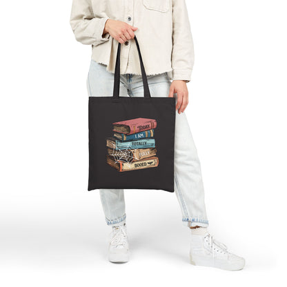 Halloween Tote Bag for Book Lovers