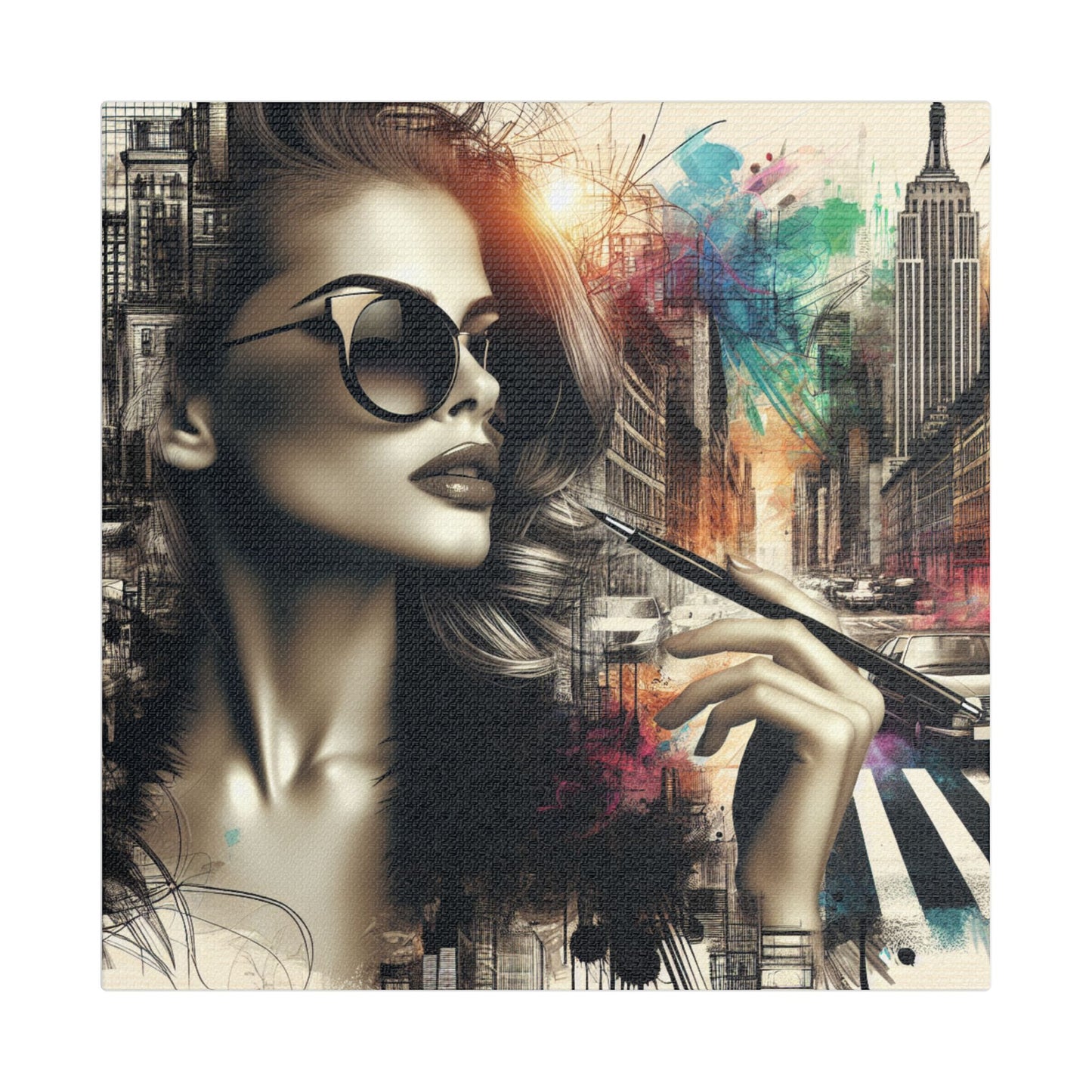 Urban Muse Satin Wall Art Decor