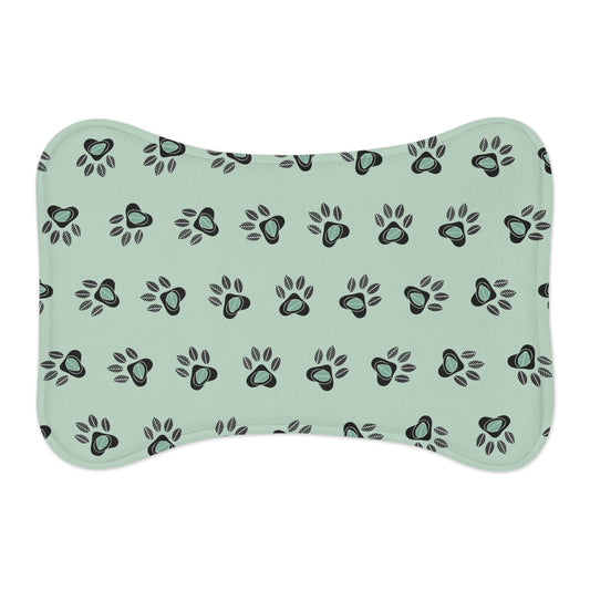 Pet Feeding Mat - Eucalyptus Design