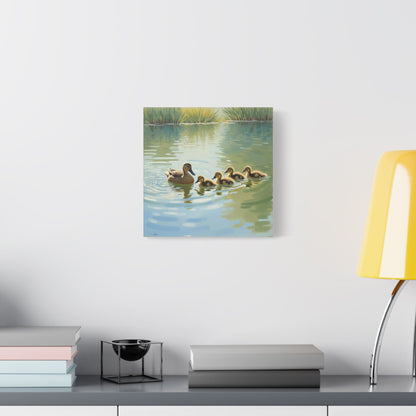 Canvas Wall Art - Duck Family