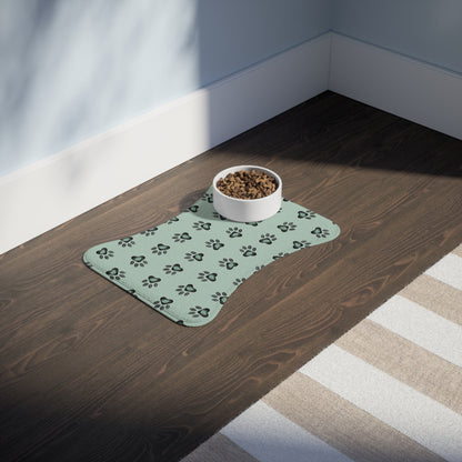 Pet Feeding Mat - Eucalyptus Design