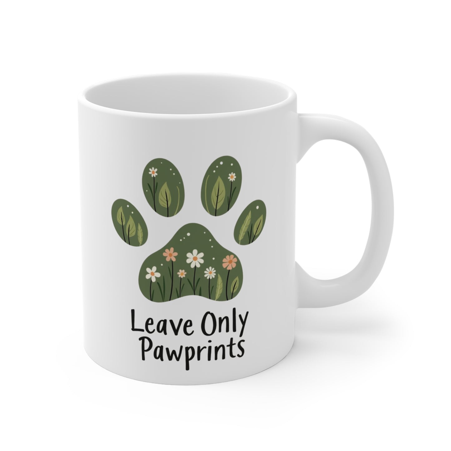 Mug 11oz - Leave Only Pawprints Pet Lover Gift