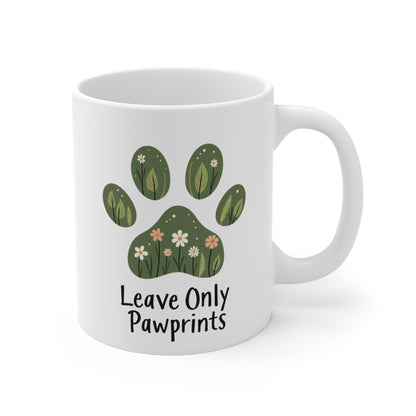 Mug 11oz - Leave Only Pawprints Pet Lover Gift