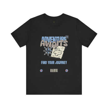 Adventure Awaits Graphic Tee - Casual Unisex Shirt for Travelers