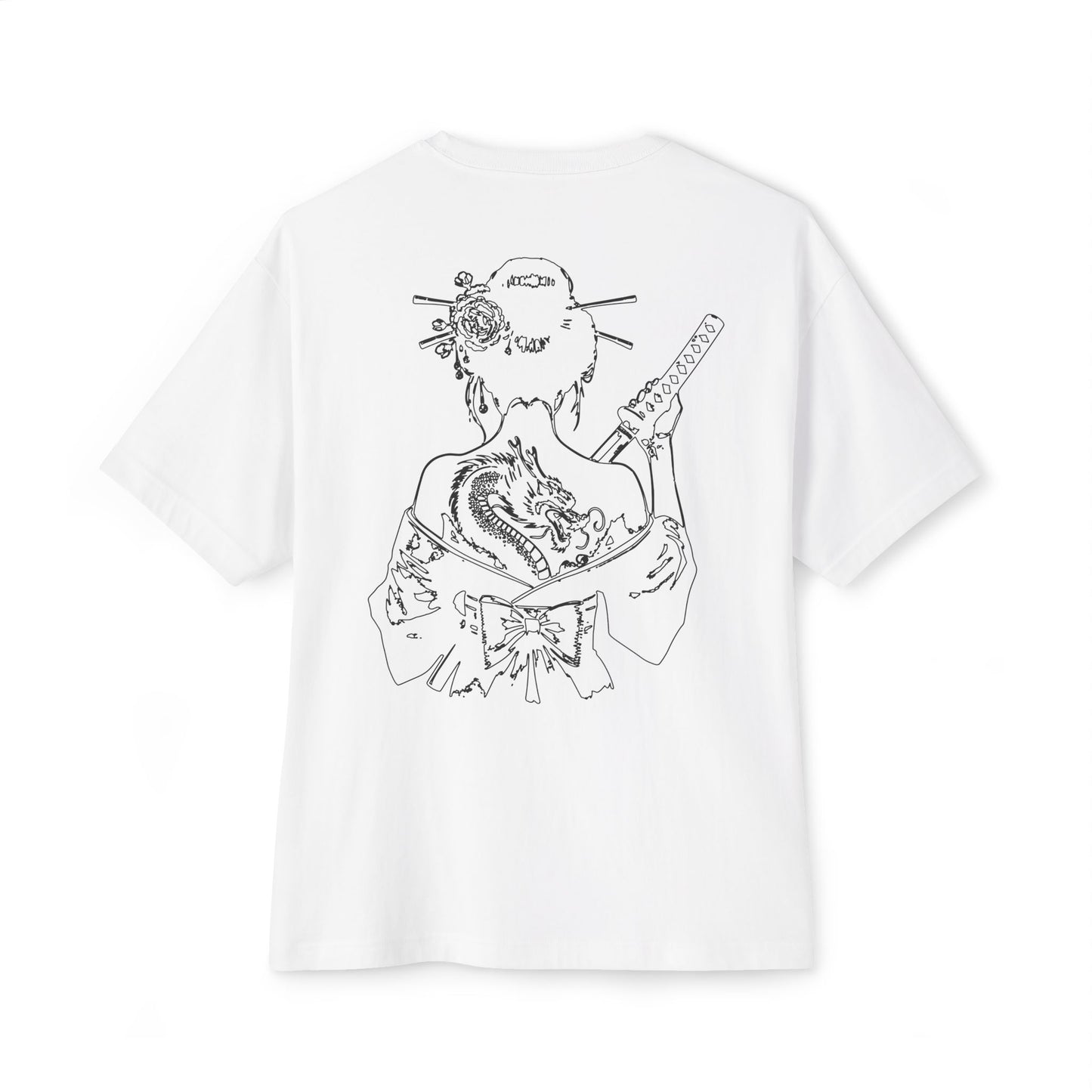 Oversized Box Tee - War Geisha Design