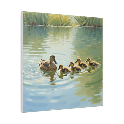 Canvas Wall Art - Duck Family