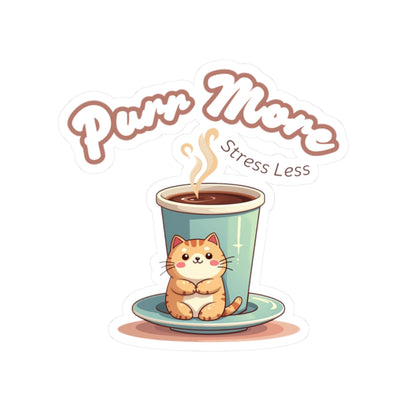 Stickers for Coffee and Cats Lovers