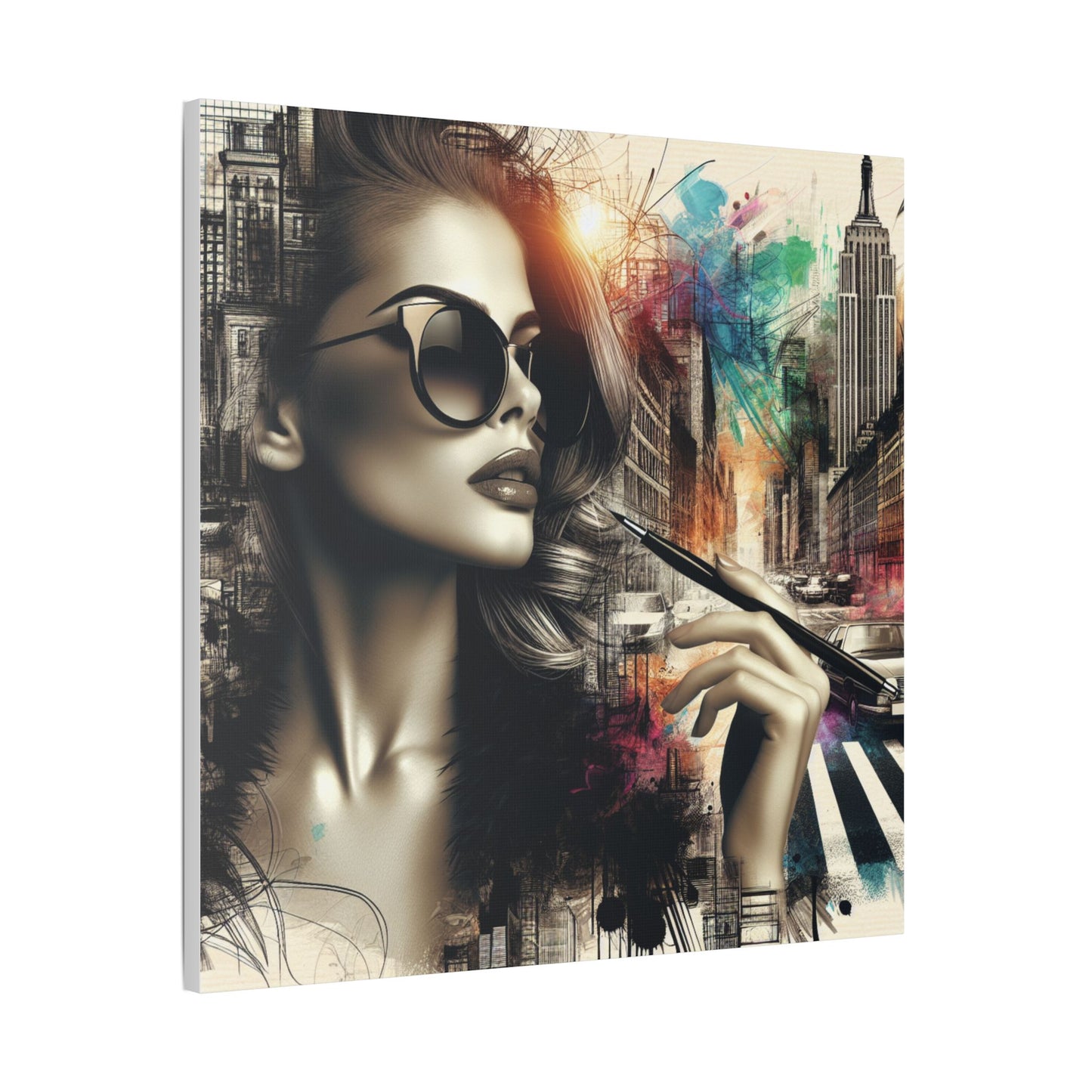 Urban Muse Satin Wall Art Decor