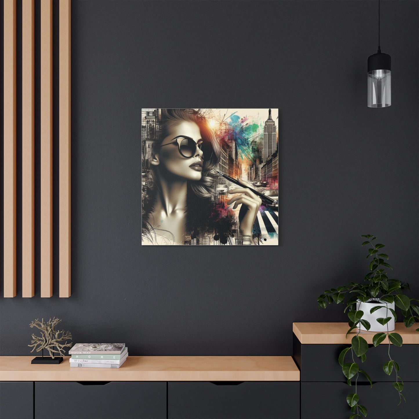 Urban Muse Satin Wall Art Decor