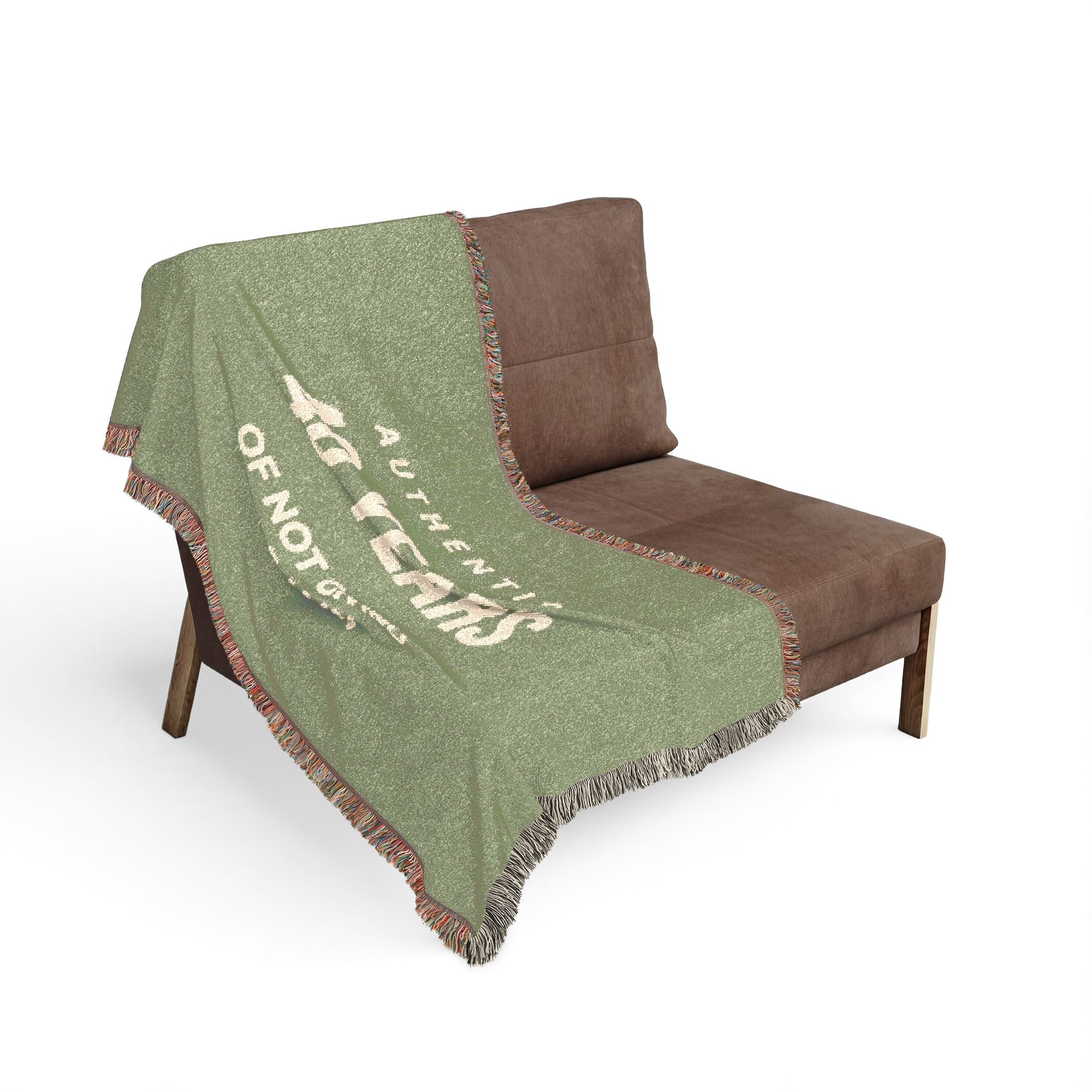 40 Years Woven Blanket - Anniversary Throw Blanket with ‘Authentic 40 Years’ Design