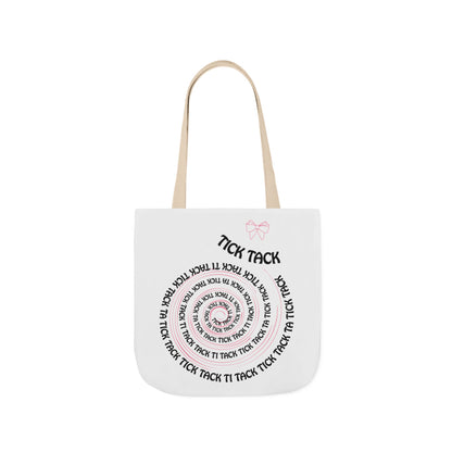 Tick Tack Canvas Tote Bag