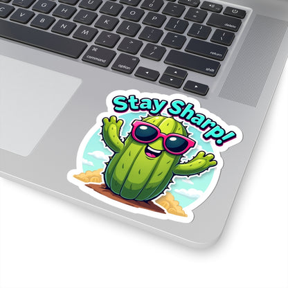 "Stay Sharp" Typography Kiss-Cut Stickers