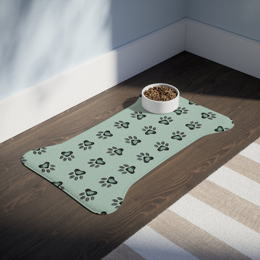 Pet Feeding Mat - Eucalyptus Design