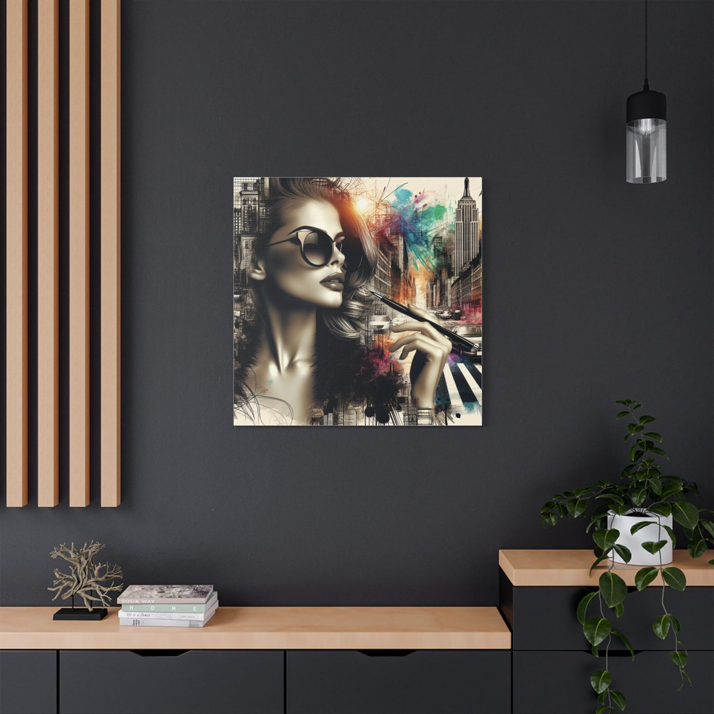 Urban Muse Satin Wall Art Decor