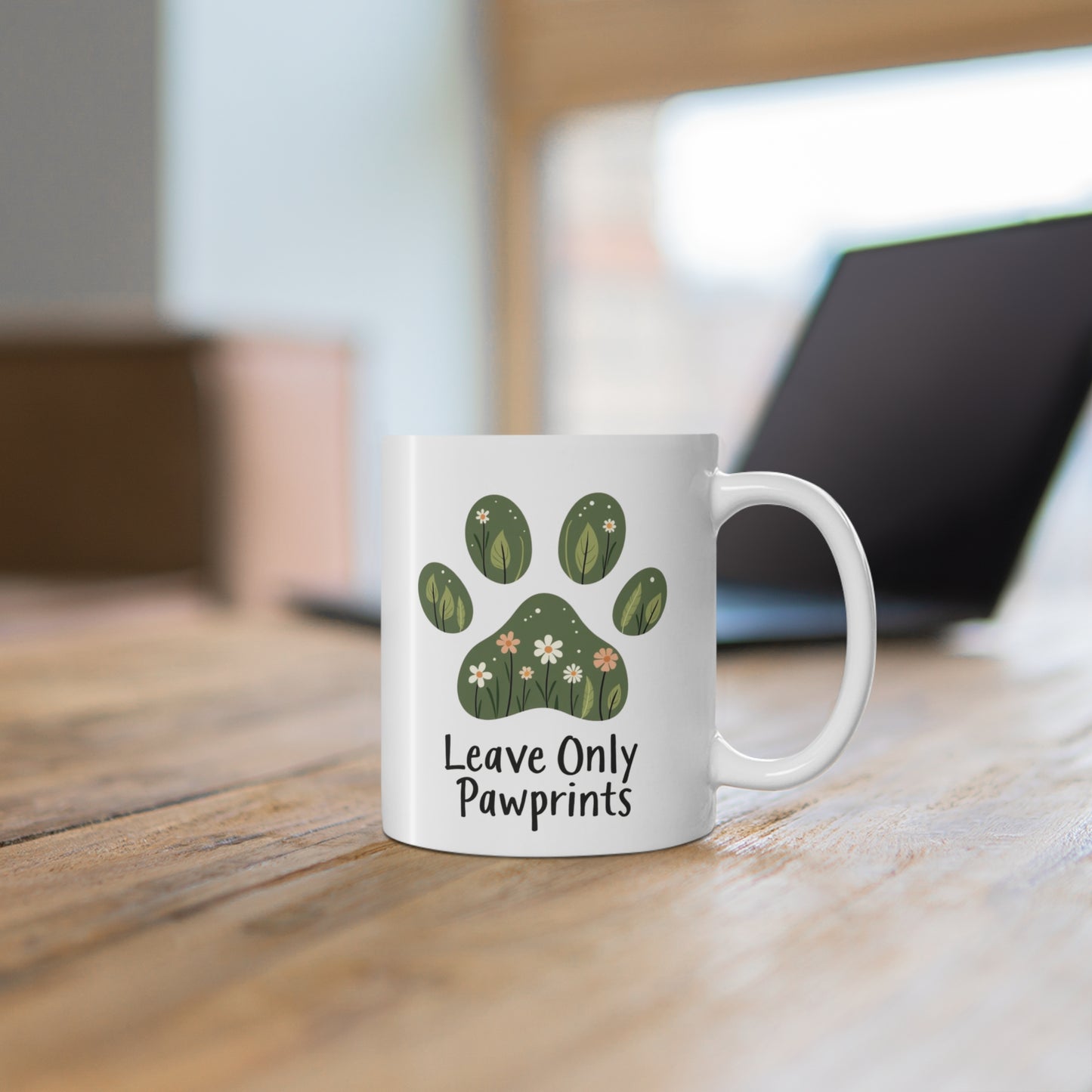Mug 11oz - Leave Only Pawprints Pet Lover Gift
