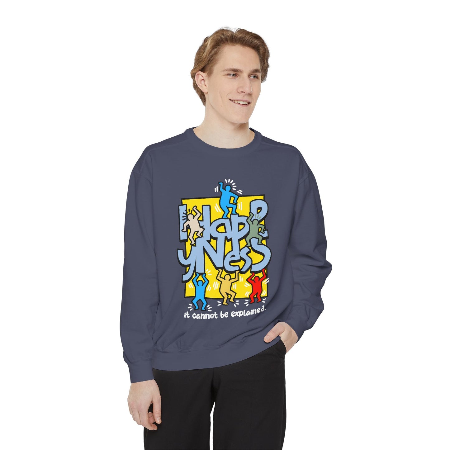 Garment-Dyed Sweatshirt - Way to Happiness Design