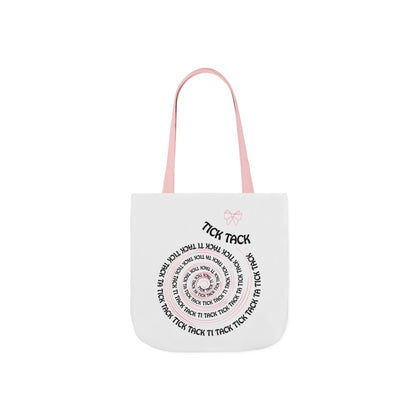 Tick Tack Canvas Tote Bag
