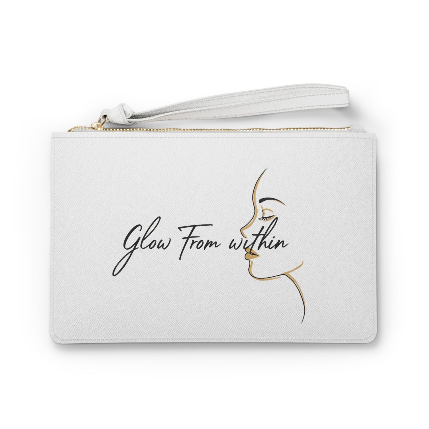 Glow From Within Clutch — Elegant Cosmetic Wristlet Bag