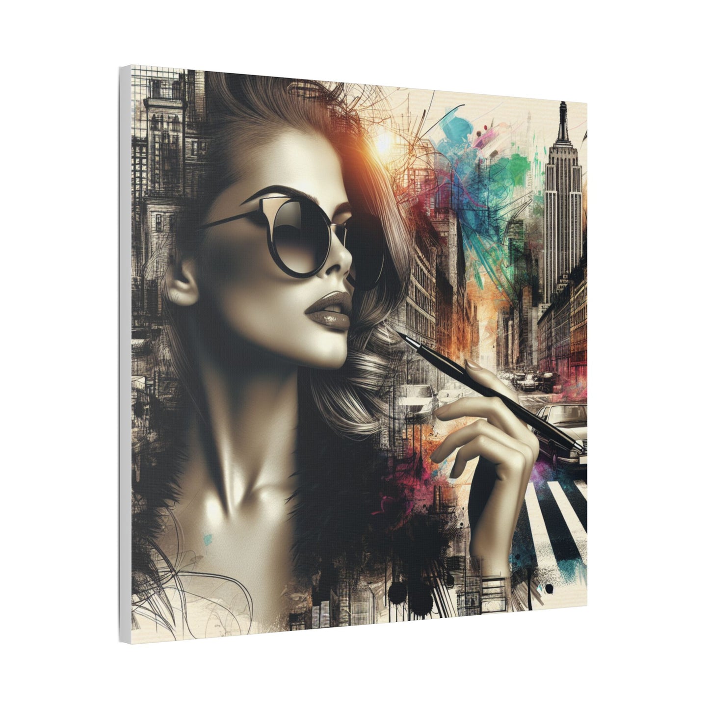 Urban Muse Satin Wall Art Decor