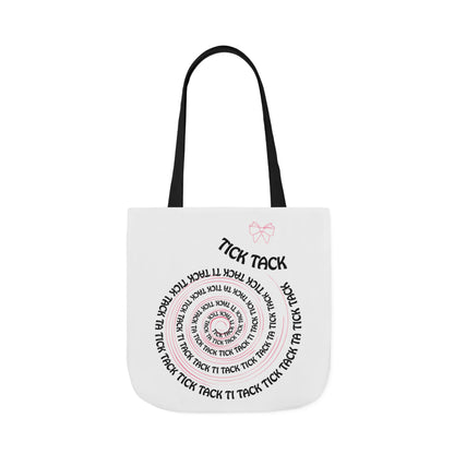Tick Tack Canvas Tote Bag